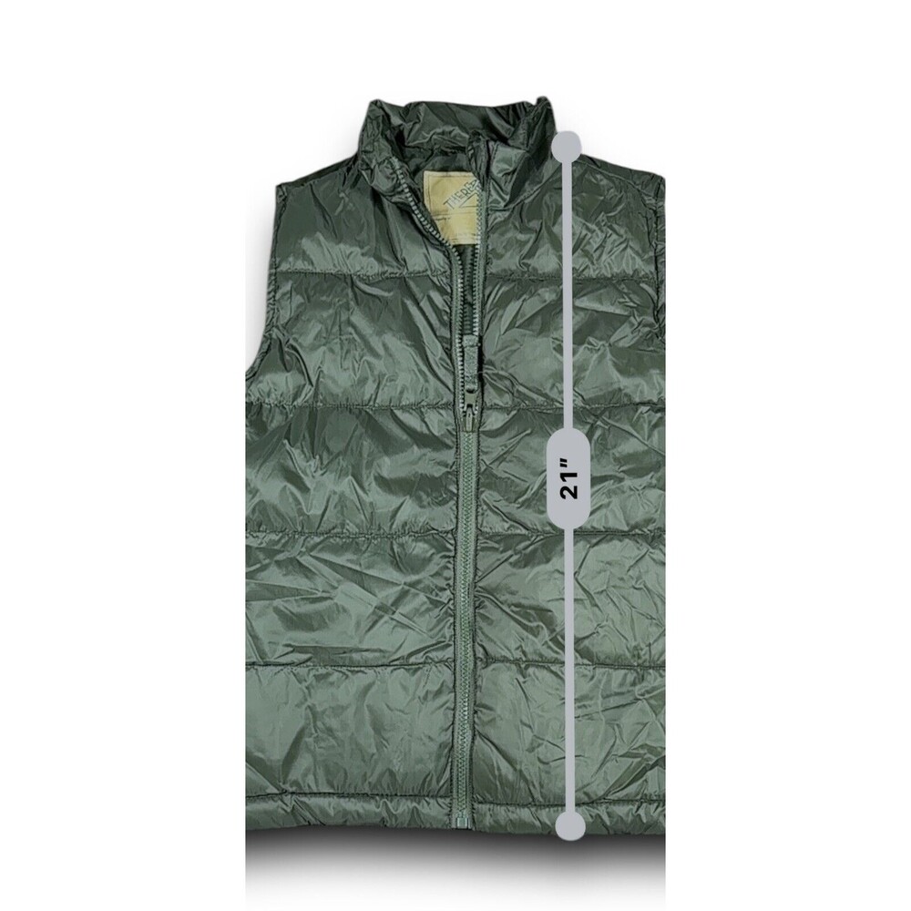 Thereabouts‎ Army Green Puffer Vest L 14/16 - Picture 5 of 10